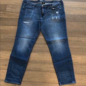 Skinny Jeans Size 18 Distressed